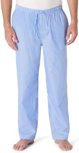 pyjamabroeken-heren-849vpw-1.jpg Amazon Essentials Men's Geweven pyjamabroek met rechte pasvorm, Lichtblauw Streep, S : Amazon.nl: Kleding, schoenen & sieraden - Afbeelding 1