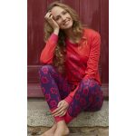 Licht rode dames pyjama van Ringella | Pyjama webshop | Online de mooiste pyjama's, nachthemden, ondermode en meer