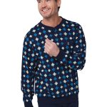 Robson heren pyjama katoen dark blue