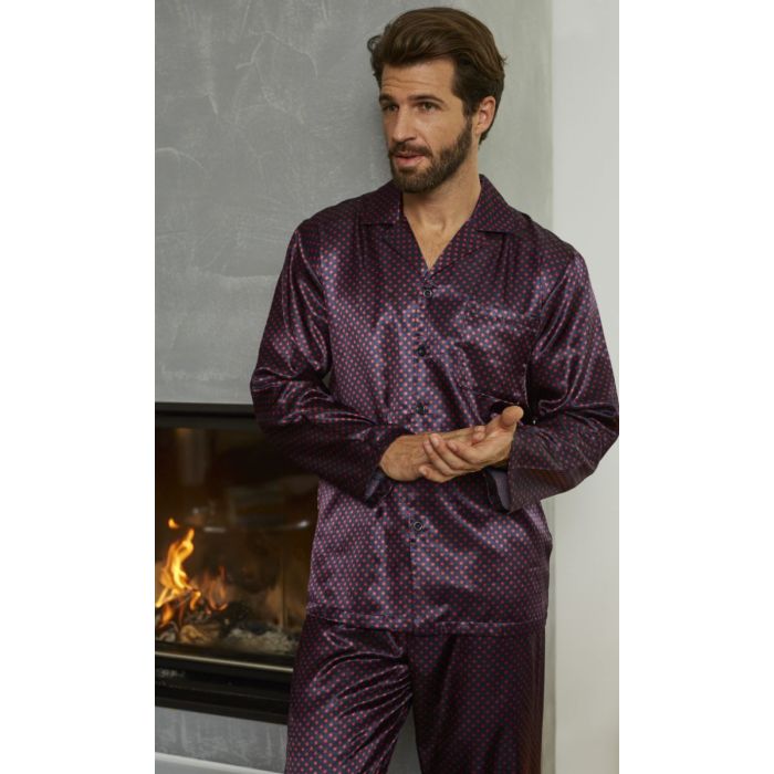 satijnen-pyjama-heren-336blz-1.jpg Satijnen heren pyjama van Ringella | Pyjama webshop | Online de mooiste pyjama's, nachthemden, ondermode en meer - Afbeelding 1
