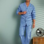 Satijnen pyjama heren