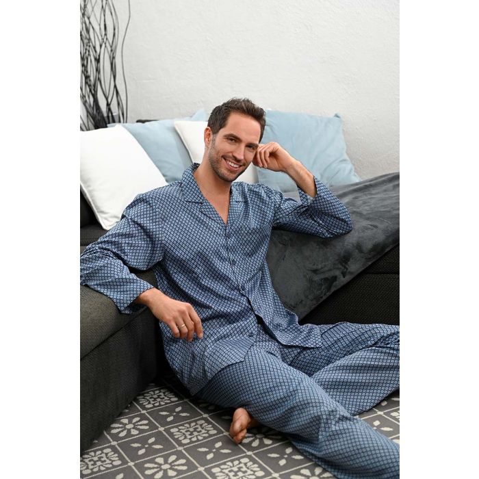 satijnen-pyjama-heren-521fxs-1.jpg Satijnen heren doorknooppyjama Ringella | Gratis verzending | Online de mooiste pyjama's, nachthemden, ondermode en meer - Afbeelding 1