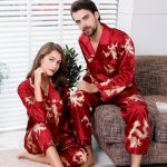 Heren Vlek Zijden Pyjama Set Heren Draak Gedrukt Zacht Gezellig Satijnen Nachtjapon Dames Koppels Nachtkleding voor Mannen kopen vanaf een prijs van 14 | Joom