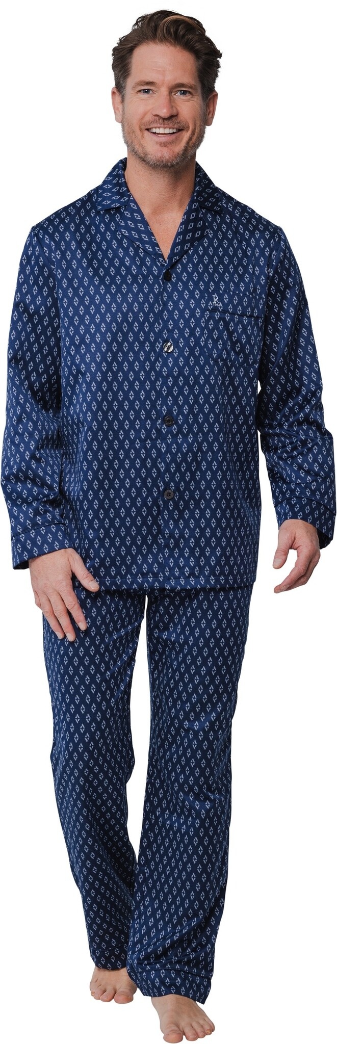 satijnen-pyjama-heren-679ugw-1.jpg Robson heren pyjama satijn blauw - Afbeelding 1