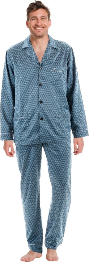 satijnen-pyjama-heren-989yfh-1.jpg Robson heren pyjama satijn - Afbeelding 1
