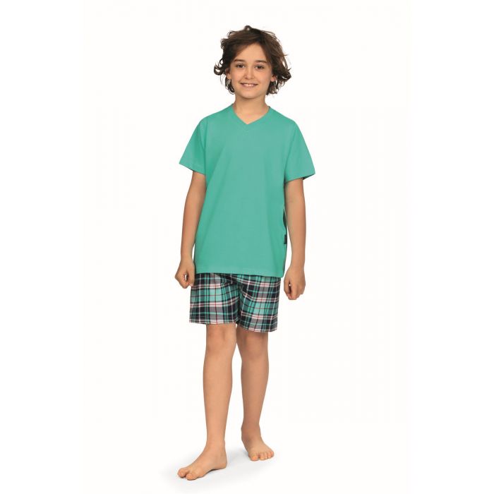 shortama-jongens-536cvm-1.jpg Jongens shortama licht blauw - Afbeelding 1