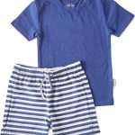 Little Label Pyjama Jongens Maat 98 104 Blauw, Grijs Zachte BIO Katoen Shortama... | bol