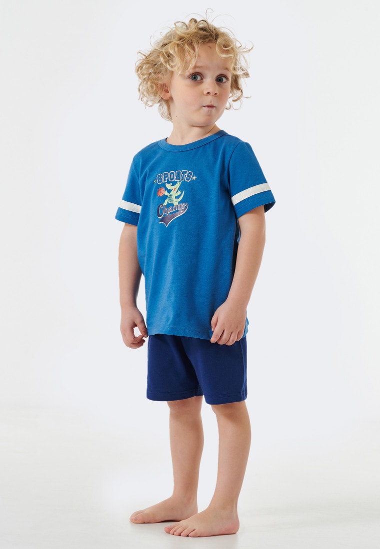 shortama-jongens-995mig-1.jpg Shortama krokodil blauw Casual World - Afbeelding 1