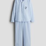 Pyjama van katoenen popeline Blauw/Snoopy KINDEREN | H&M NL