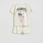 Pyjama met SNOOPY print KLEUR crème RESERVED 802IR 01X
