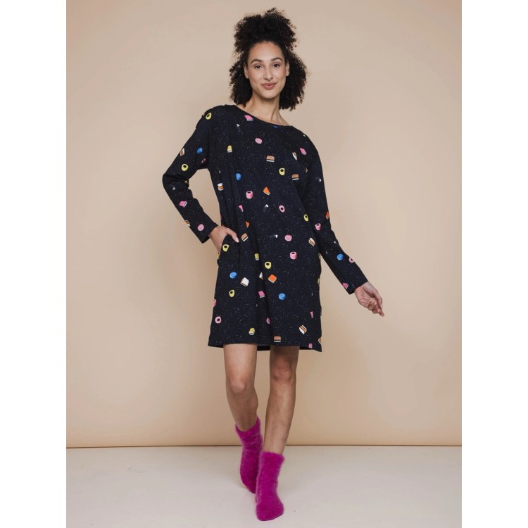 snurk-pyjama-dames-285okm-1.jpg Snurk dames nachthemd Drop It | Textielhuis - Afbeelding 1