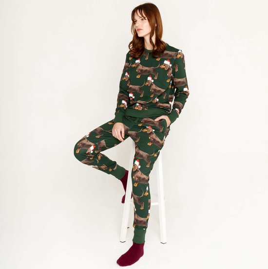 snurk-pyjama-dames-915jps-1.jpg Snurk Dames pyjamaset James X mas maat: S | bol - Afbeelding 1
