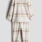 Fleece pyjama Lichtbeige/teddyberen KINDEREN | H&M NL