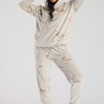 Loungeable LUXURY TEDDY BEAR FLEECE HOODED HOODED TWOSIE Pyjama taupe Zalando.nl