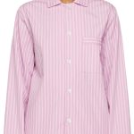 Tekla Pink Striped Pyjama Shirt Tekla Fabrics