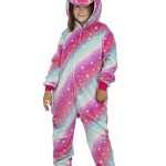 Veelkleurig Eenhoorn Onesie kostuum voor kinderen. Volgende dag geleverd | Funidelia