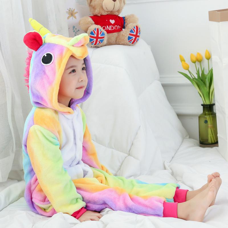 unicorn-pyjama-121kro-1.jpg Kinderen Dieren Eenhoorn Pyjama Set Meisje Regenboog Eenhoorn Pyjama Kostuum Nachtkleding voor Kid Jumpsuit kopen vanaf een prijs van 47 | Joom - Afbeelding 1