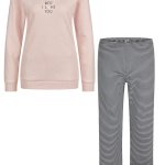 By Louise Dames Winter Pyjama Set Lang Interlock Roze