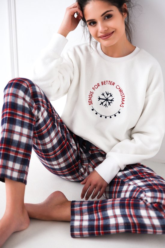winter-pyjama-510uvv-1.jpg Sensis Warme Winter Pyjama Dames Volwassenen Fleece Flanel Lange Mouw Lange Broek Better S | bol - Afbeelding 1