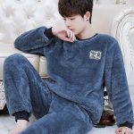 Heren flanellen pyjama herfst winter pluche verdikte trui koraal pluche warm casual huispak kopen vanaf een prijs van 22 | Joom
