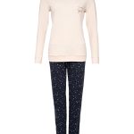 By Louise Dames Interlock Pyjama Lange Mouw Sterretjes Print Roze