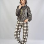 Vienetta Dames Zachte Pluche Pyjama Set, Lange Mouwen S | bol