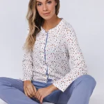 Pastunette dames pyjama met doorknoop jasje