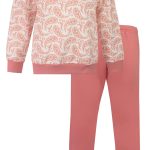 Tenderness Dames Pyjama Fleece Ronde Hals Roze Maat L