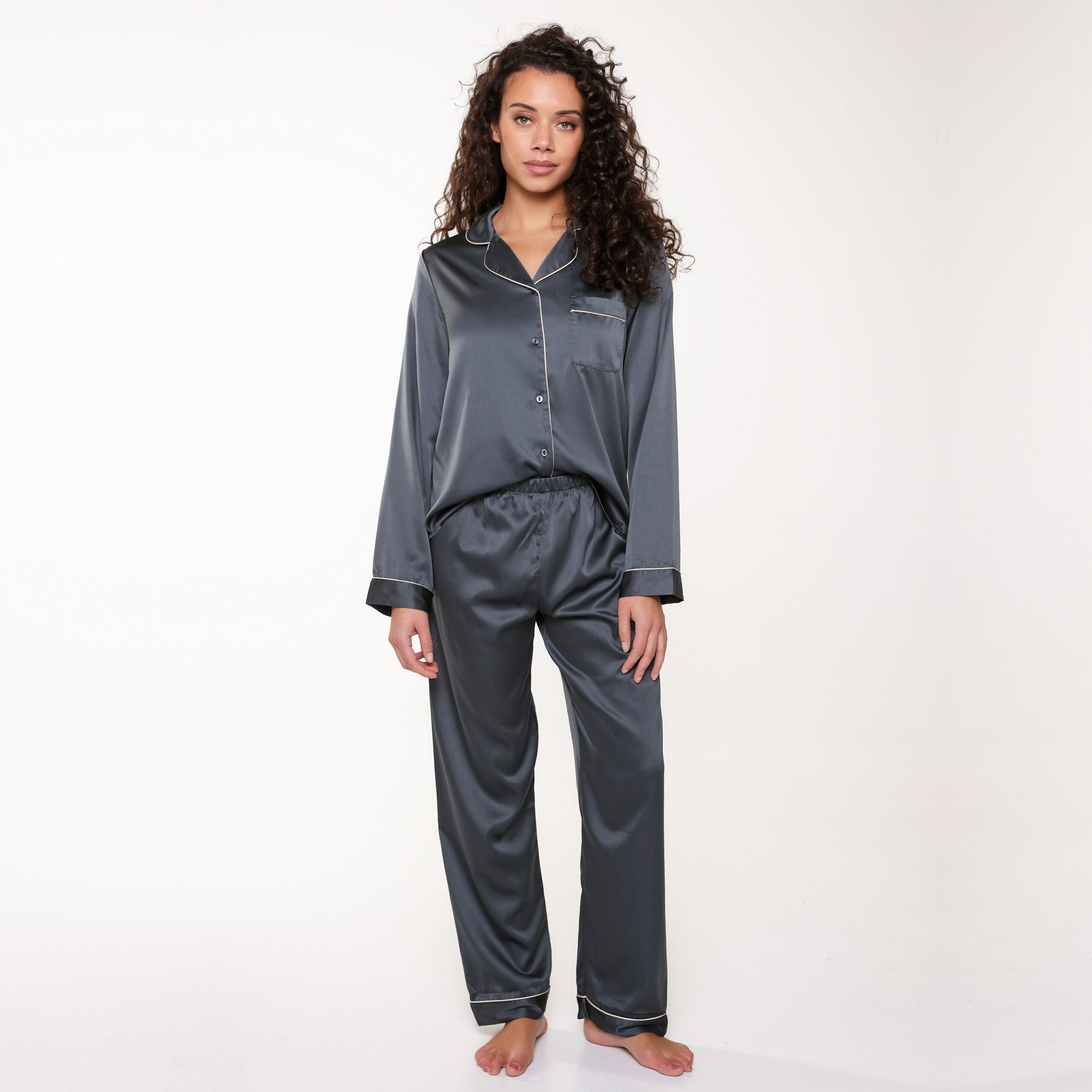 Lingadore 5507SET Satijn Pyjama Set - Afbeelding 1