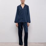 Dore & Rose Blauwe zijden pyjama PREMIUMSILKPJSET Online kopen bij Symbol