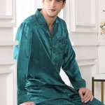 ZHANGYH Zijden pyjama's Heren Vlek Zijden Pyjama Set Heren Pyjama Zijde Nachtkleding Heren Sexy Moderne Stijl Zacht Gezellig Satijnen Nachtjapon Heren Zomer, Groen, XL : Amazon.nl: Kleding, schoenen & sieraden