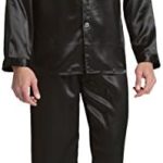 Satijnen pyjama voor heren, nachtkleding, loungewear, Zwart, XXL : Amazon.nl: Kleding, schoenen & sieraden