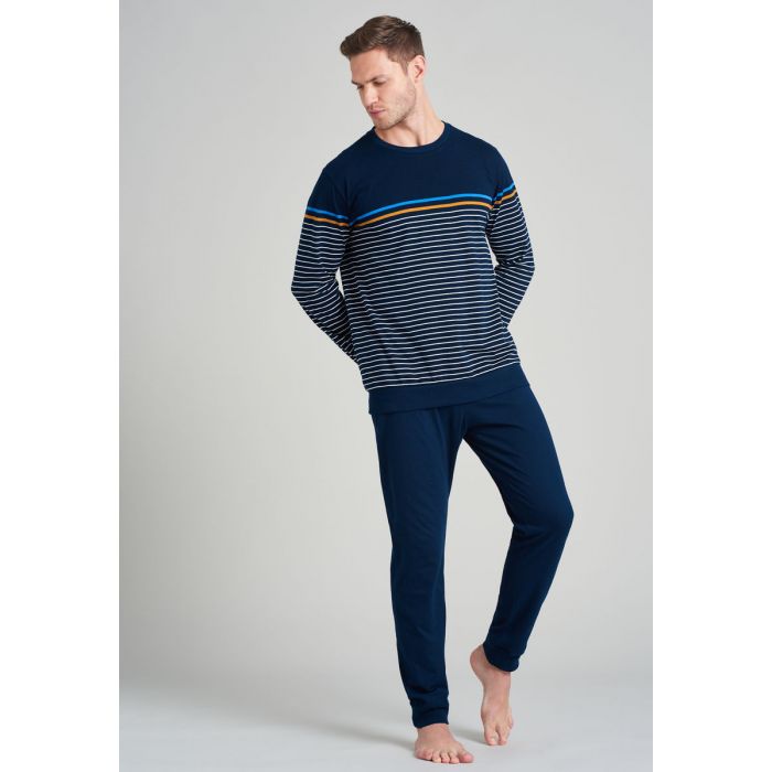 zomer-pyjama-heren-209hti-1.jpg Schiesser heren pyjama strepen | Gratis verzending en retour | Online de mooiste pyjama's, nachthemden, ondermode en meer - Afbeelding 1